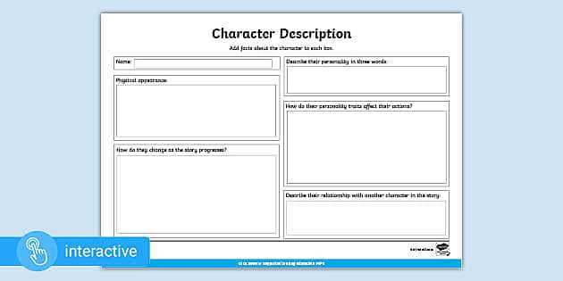 character details worksheet
