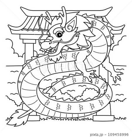 chinese new year coloring worksheet