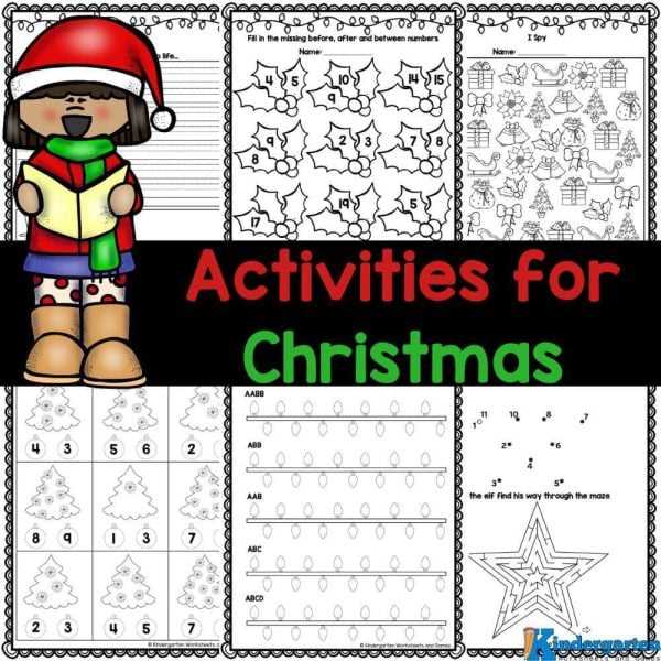 christmas abc worksheets for kindergarten