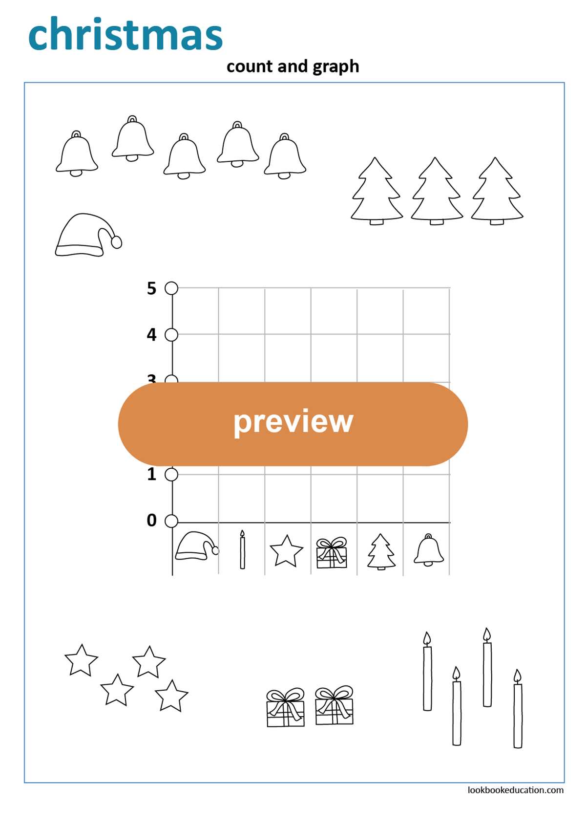 christmas graphing worksheets free