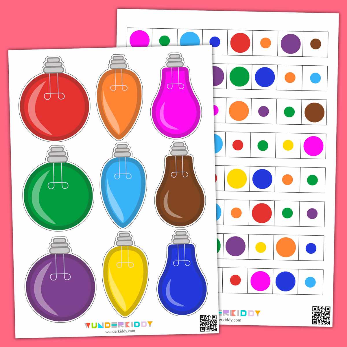 christmas light worksheet