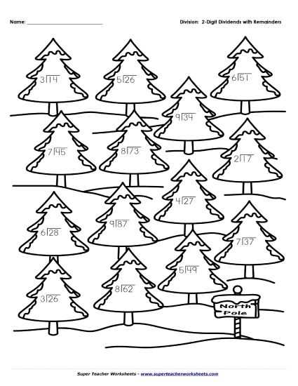 christmas math worksheets