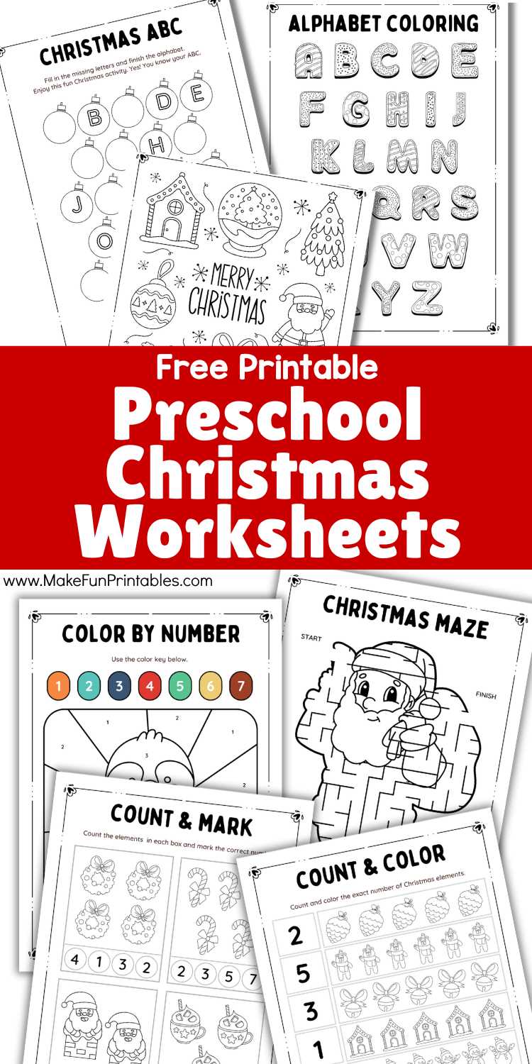 christmas missing number worksheets