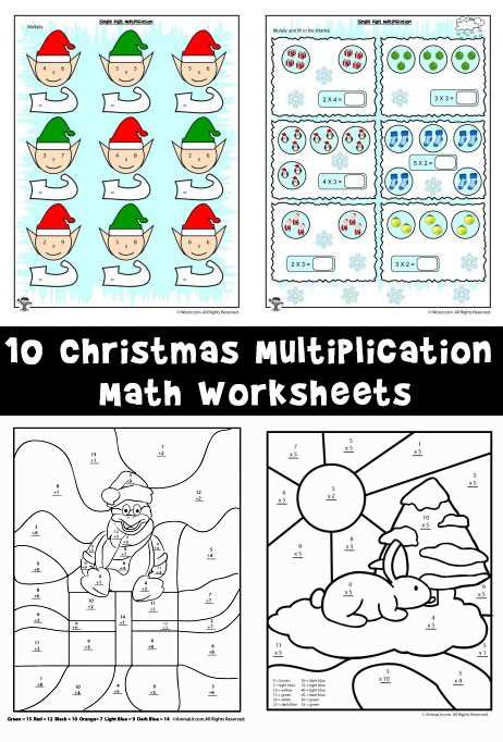 christmas multiplication and division worksheets christmas multiplication and division worksheets