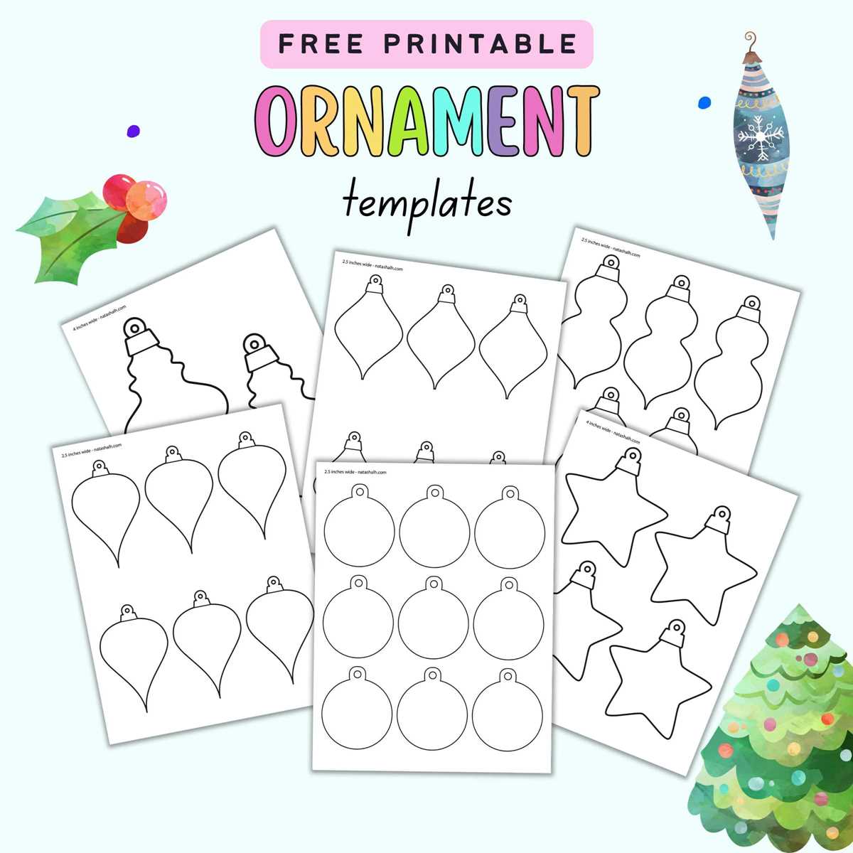 christmas ornament worksheet