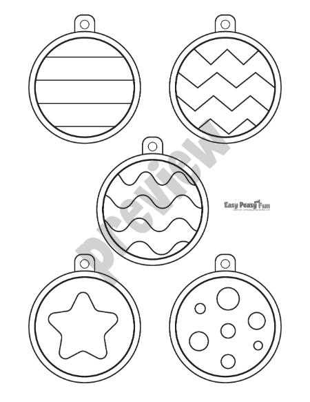 christmas ornament worksheet