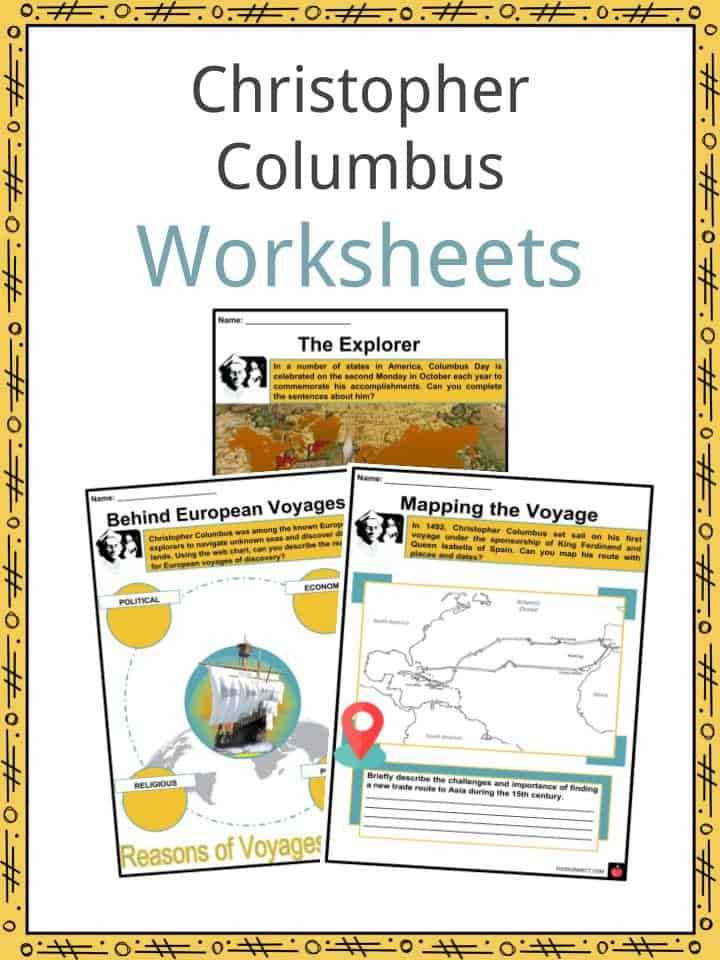 christopher columbus worksheets for elementary