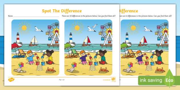 circle the difference worksheet