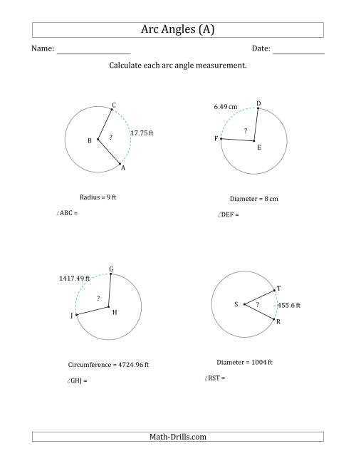 circumference and area of circles worksheet