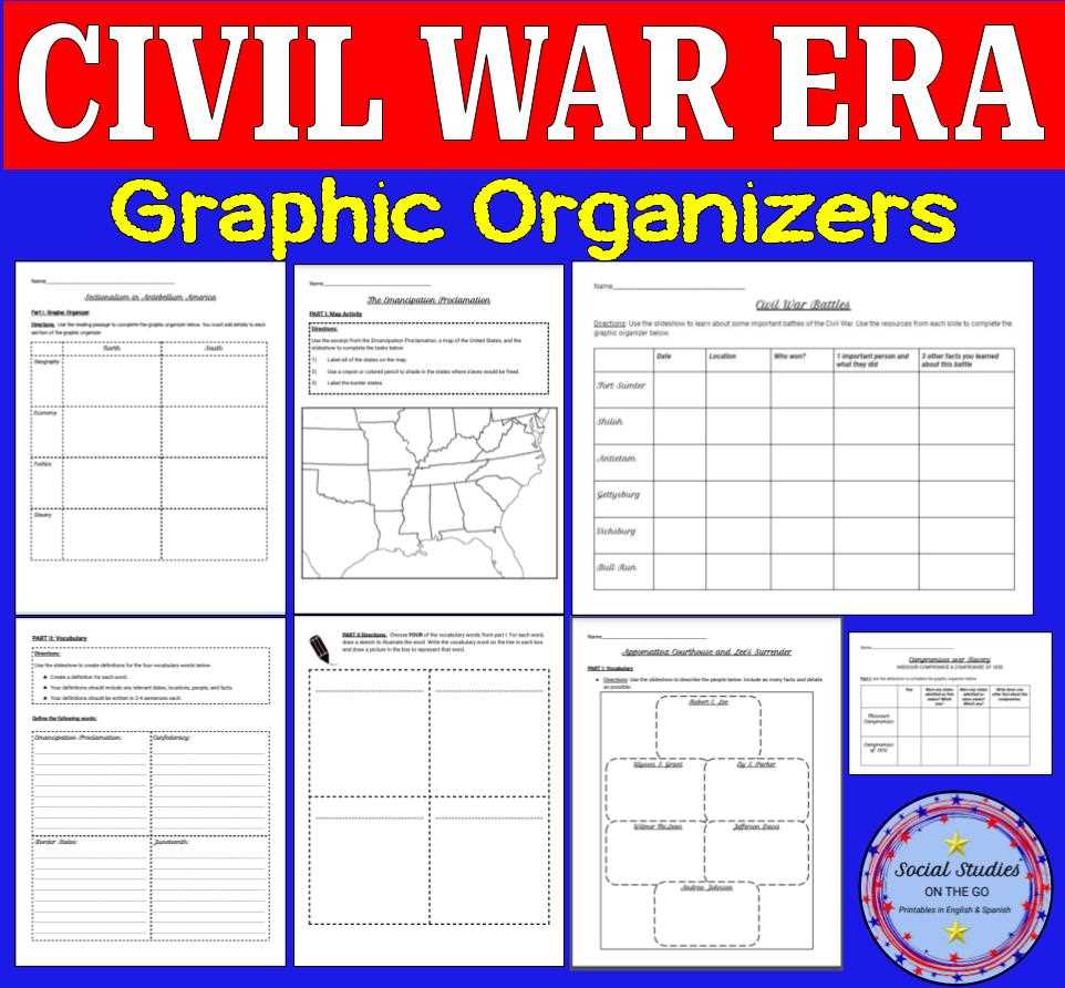 civil war worksheets 8th grade