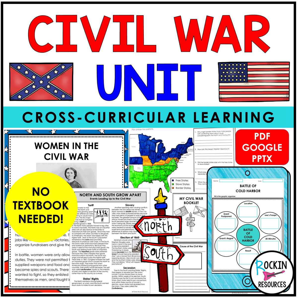 civil war worksheets 8th grade