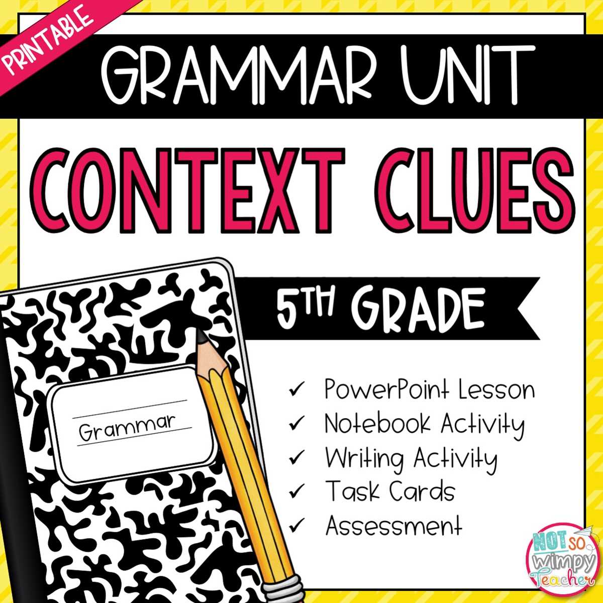 context clues worksheet 5th grade
