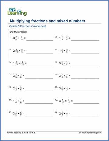dividing fractions worksheets
