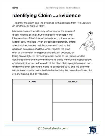 claims evidence reasoning worksheet