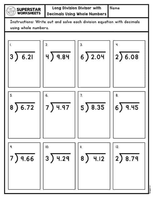 class 4 maths divide worksheet