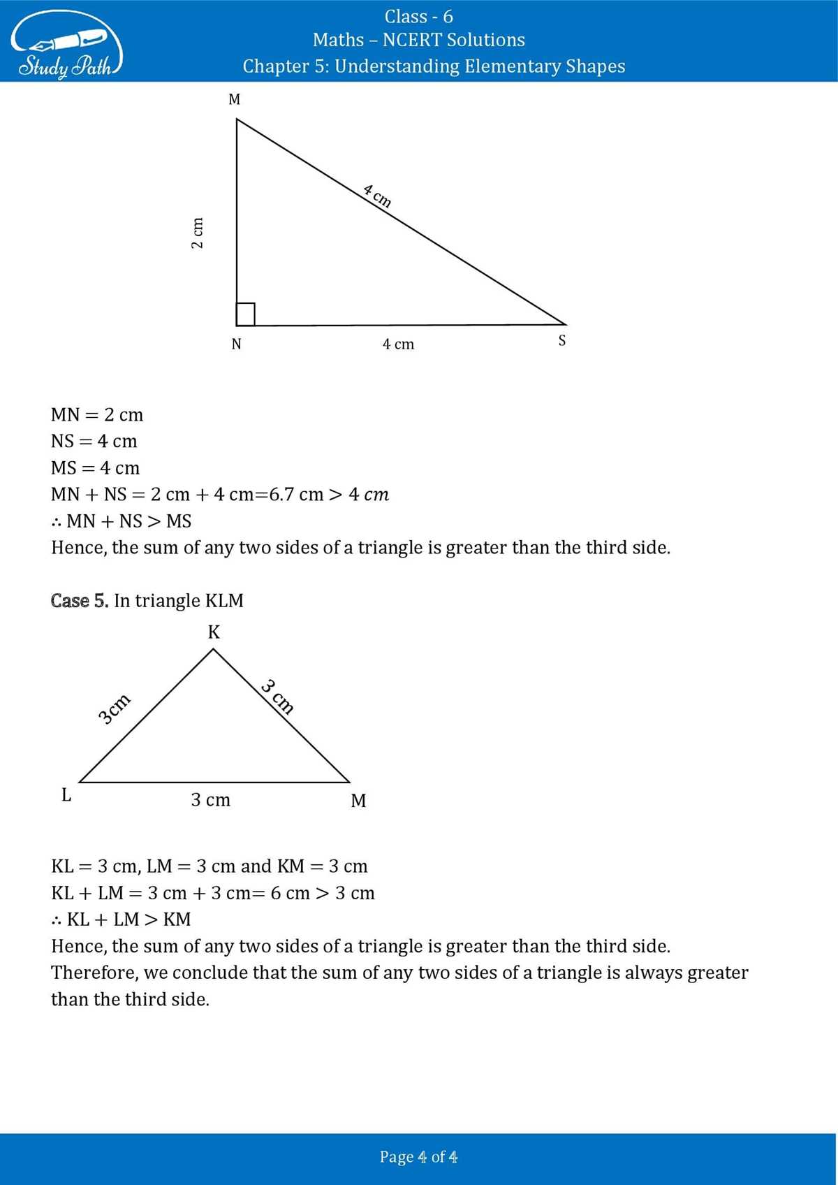class 6 maths chapter 5 worksheet