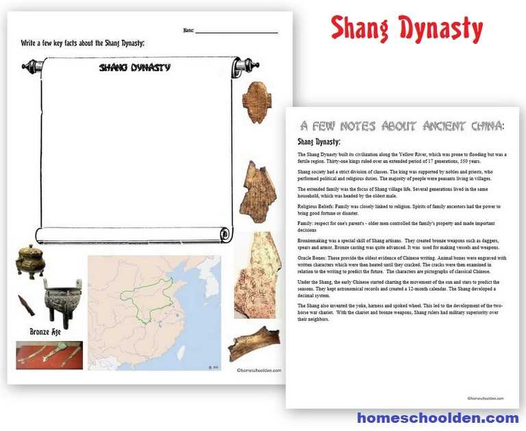 classical china worksheet