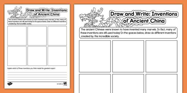 classical china worksheet