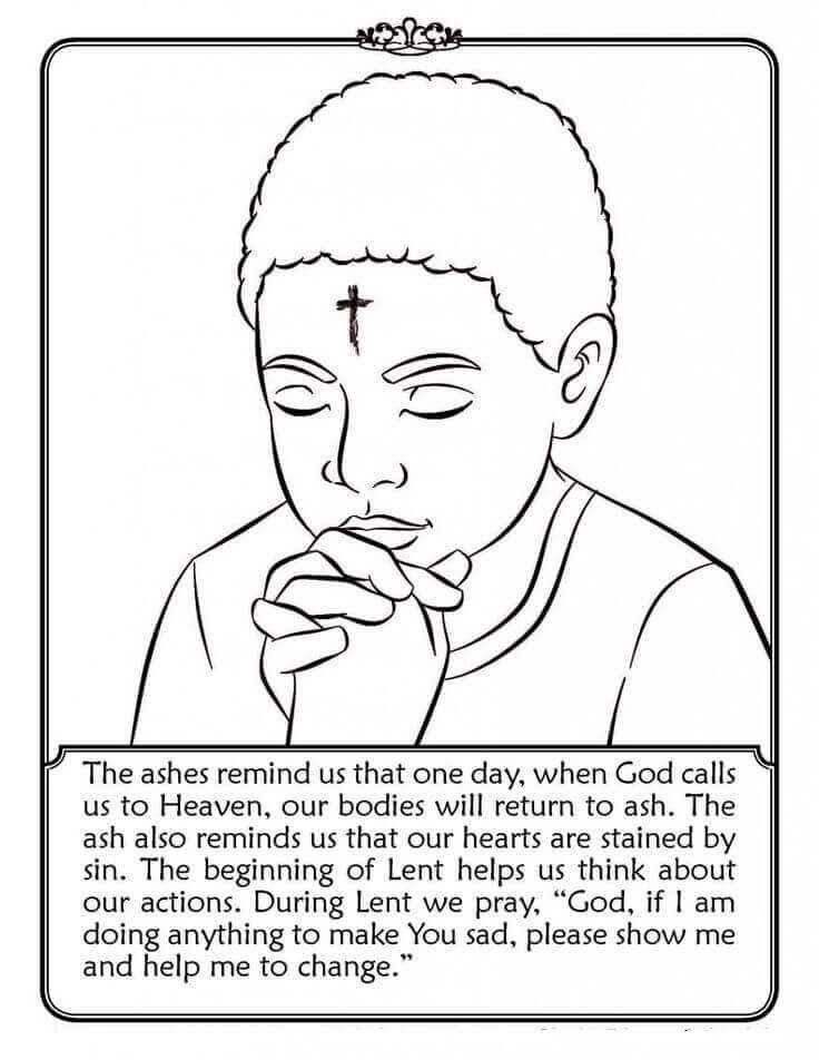 ash wednesday worksheets for kindergarten