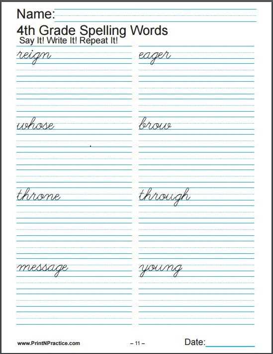free worksheets for 4th graders