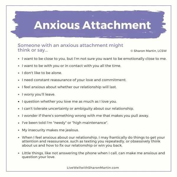 attachment theory worksheets