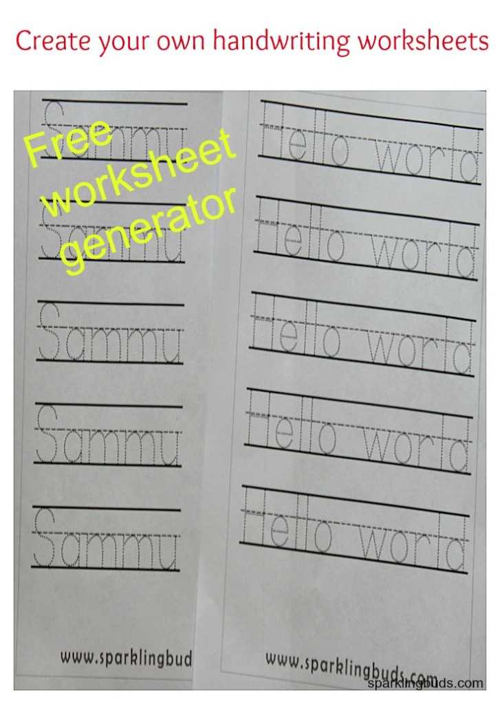 create your own handwriting worksheets create your own handwriting worksheets