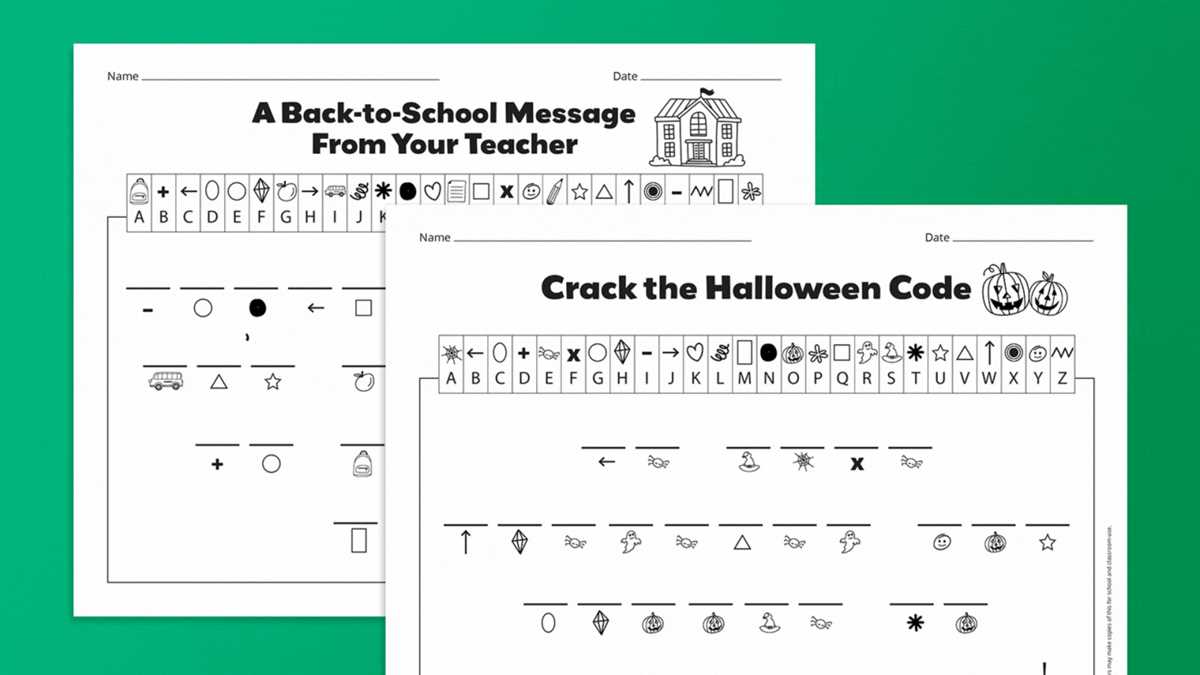 code fun worksheets
