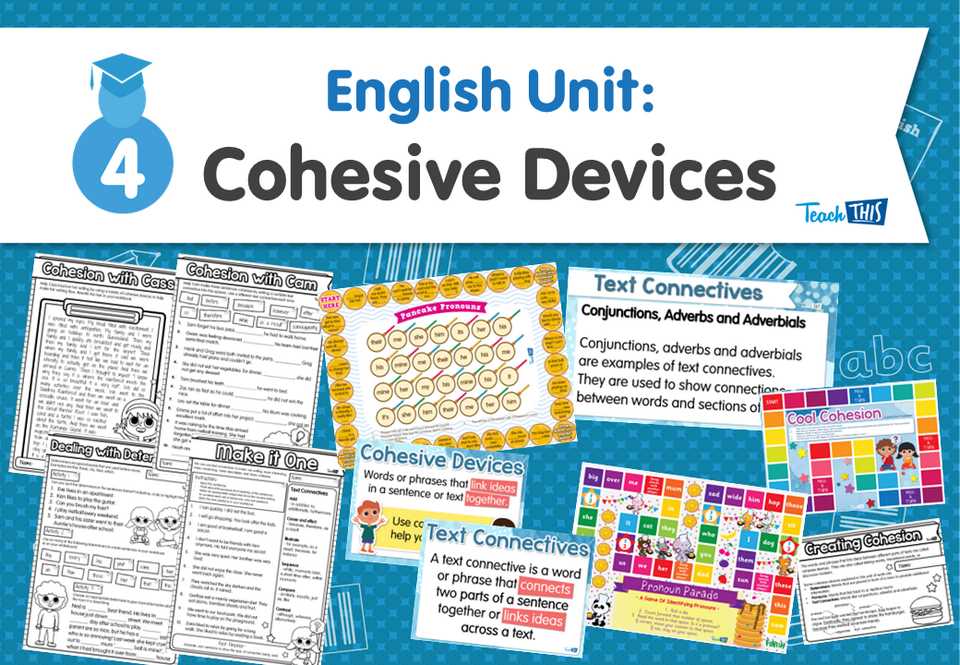 cohesive devices worksheet cohesive devices worksheet