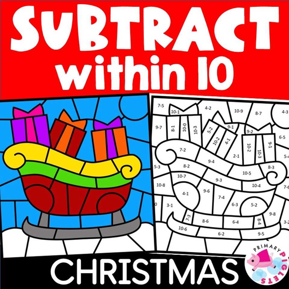 color by number holiday worksheets