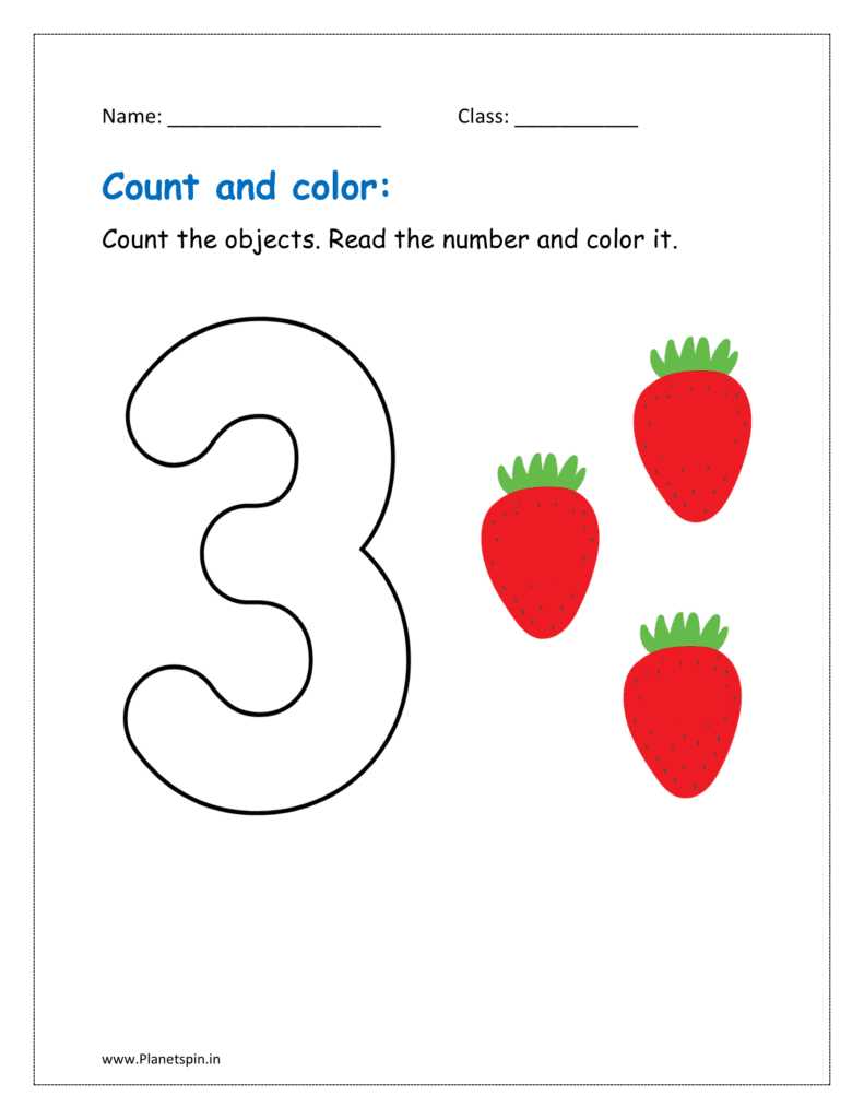 color by the number worksheet
