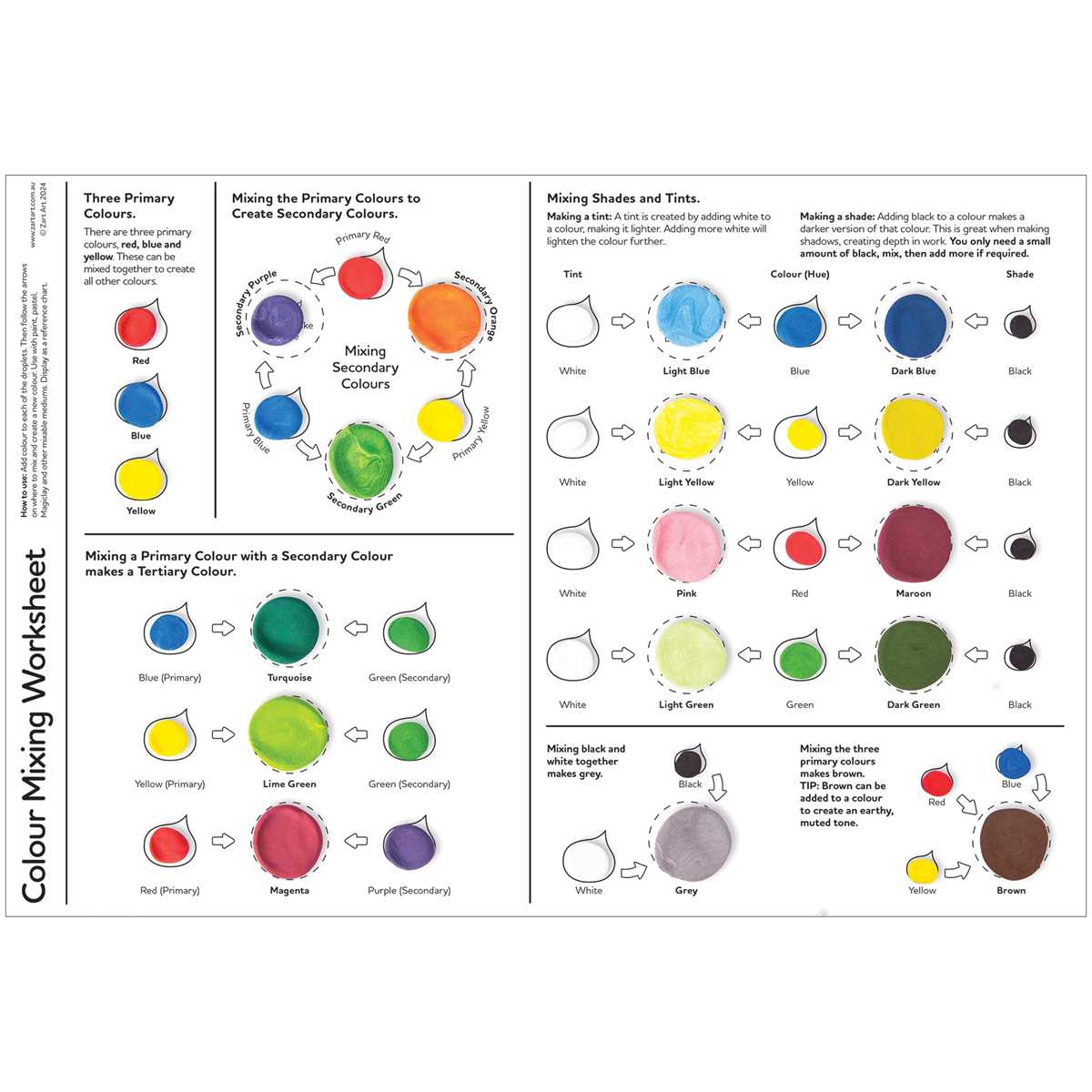 color mix worksheet