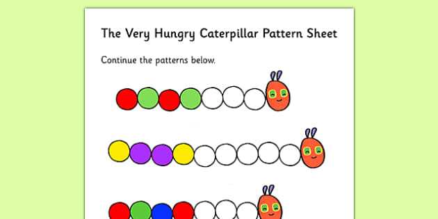 color patterns worksheet