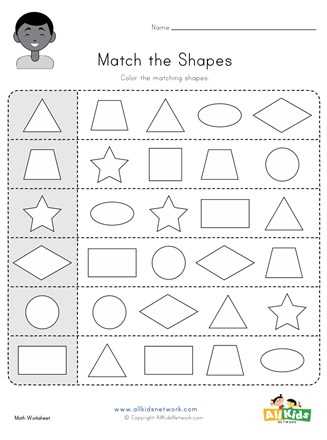 color the shapes worksheet