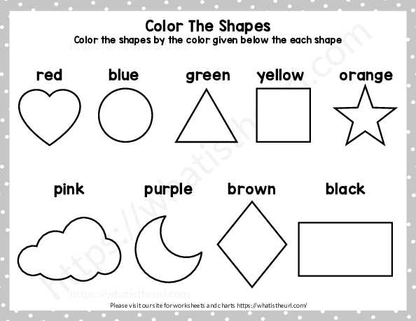 color the shapes worksheet