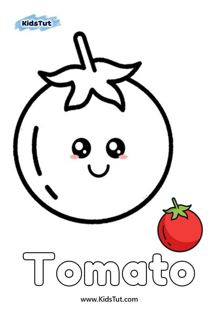 color the vegetables worksheet
