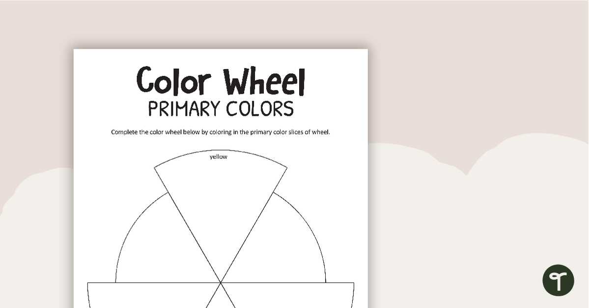 color wheel printable worksheet