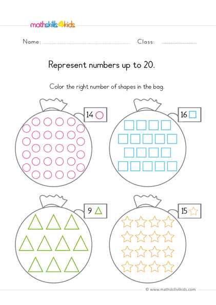 colorful math worksheets
