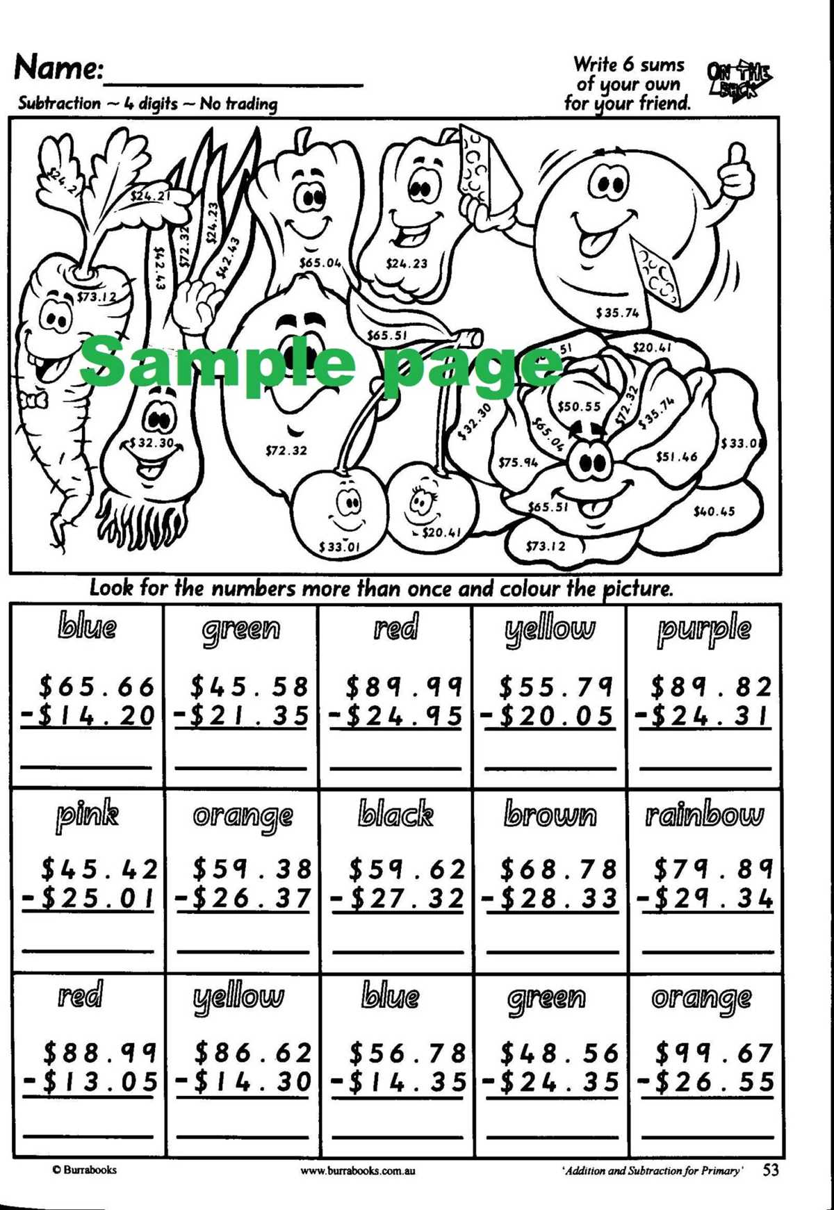 colour by maths worksheets