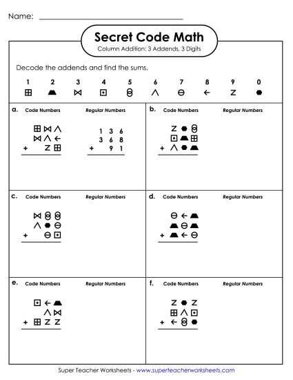 column addition worksheets year 3
