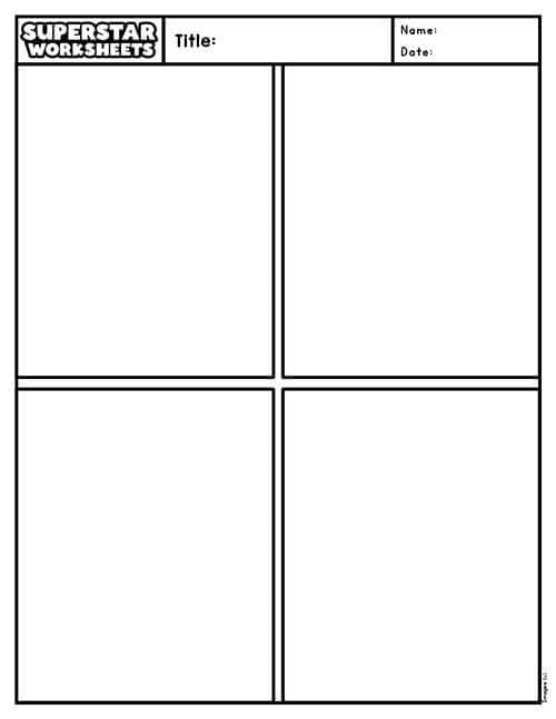 comic strips worksheets