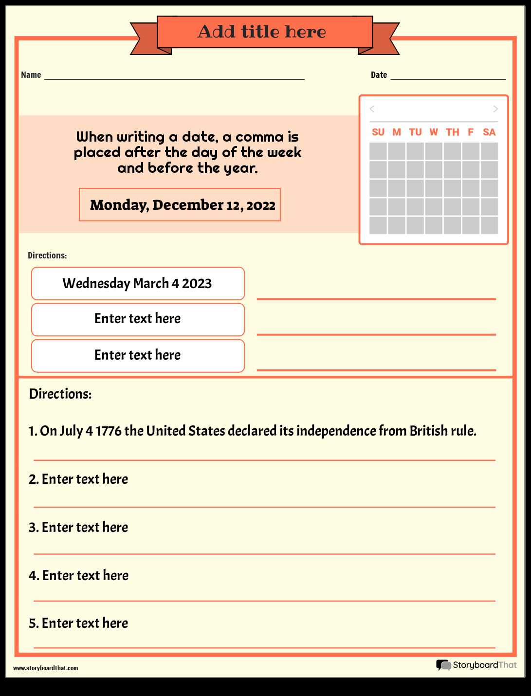 commas in a series worksheets