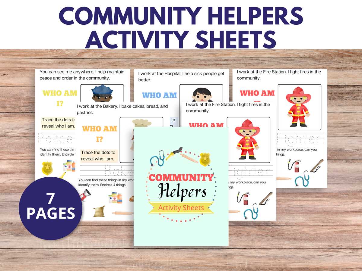 community helpers worksheets for preschool