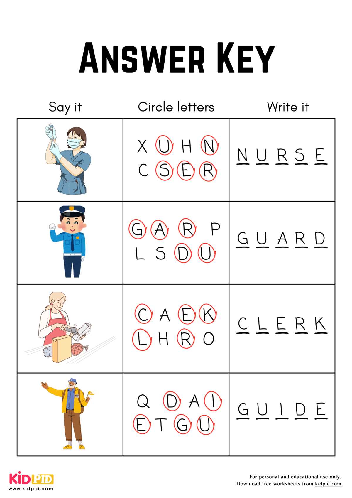 community helpers worksheets free