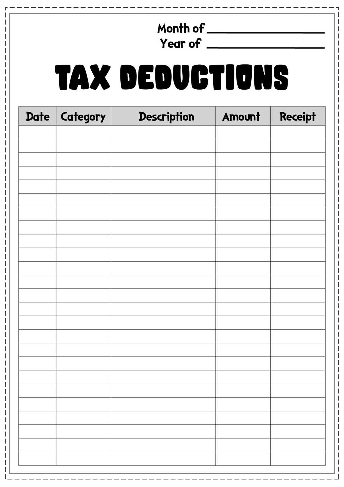 commuter deduction worksheet