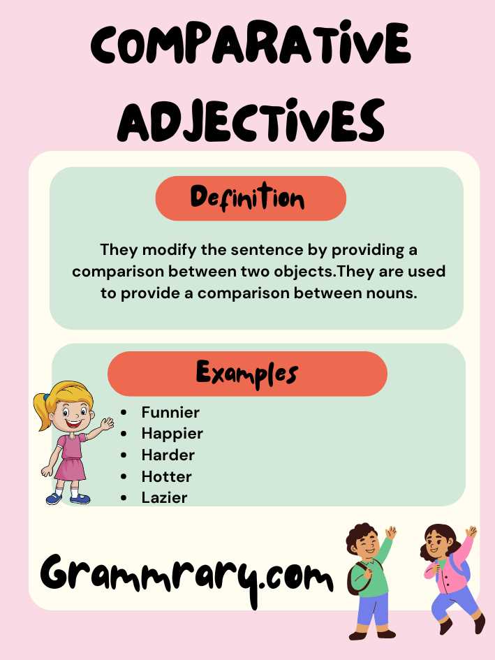 comparative nouns worksheet