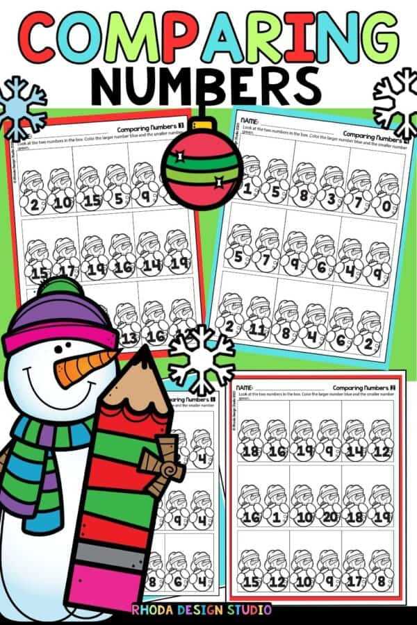 comparing numbers worksheet 4th grade