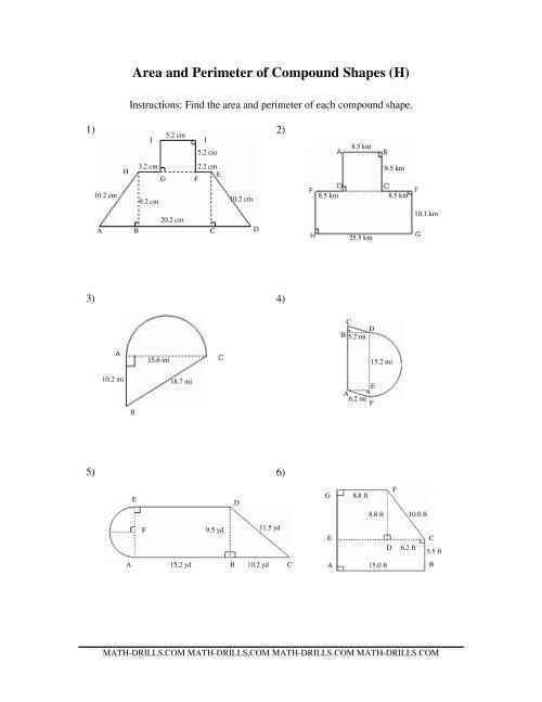 composite figures worksheets