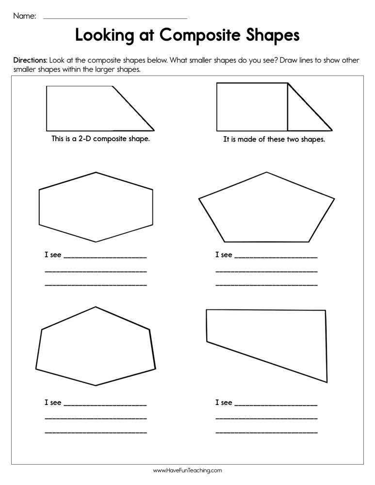 composite figures worksheets