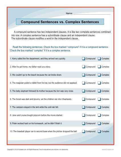 compound words sentences worksheets