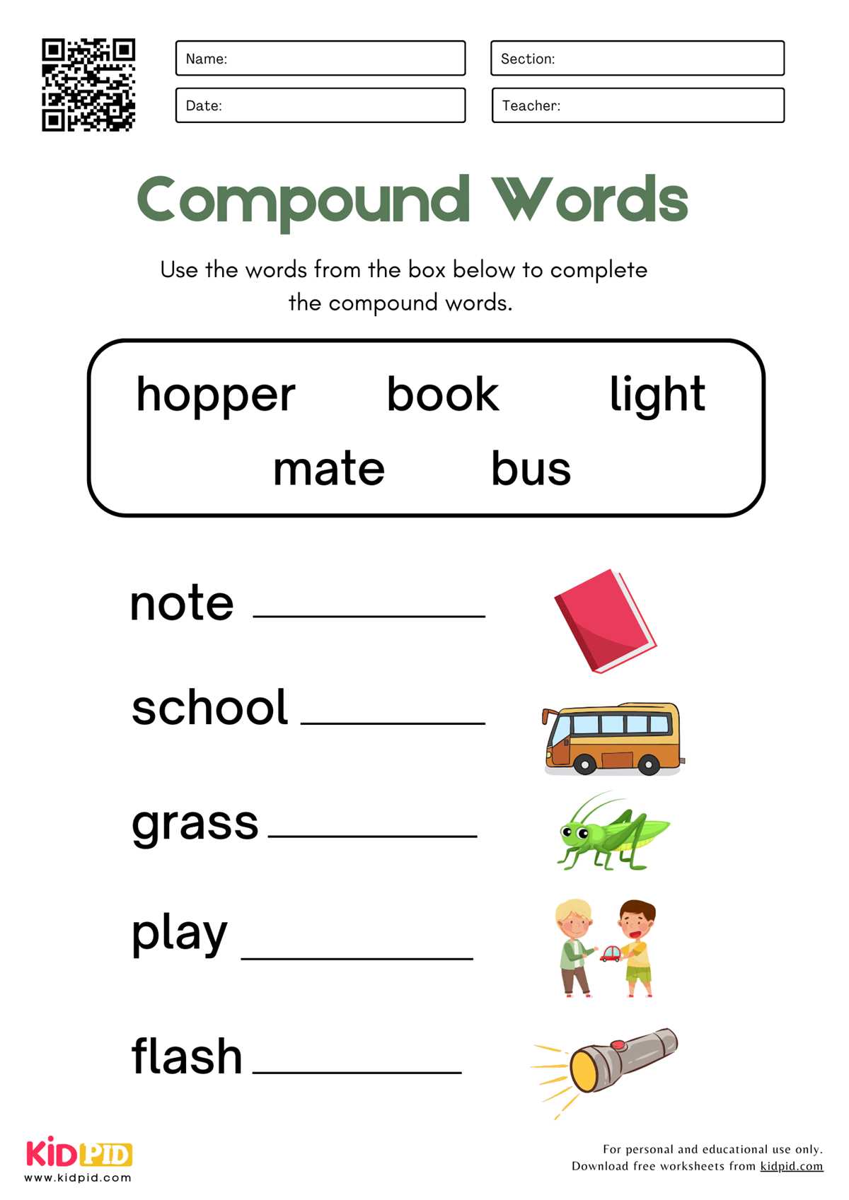 compounds worksheets